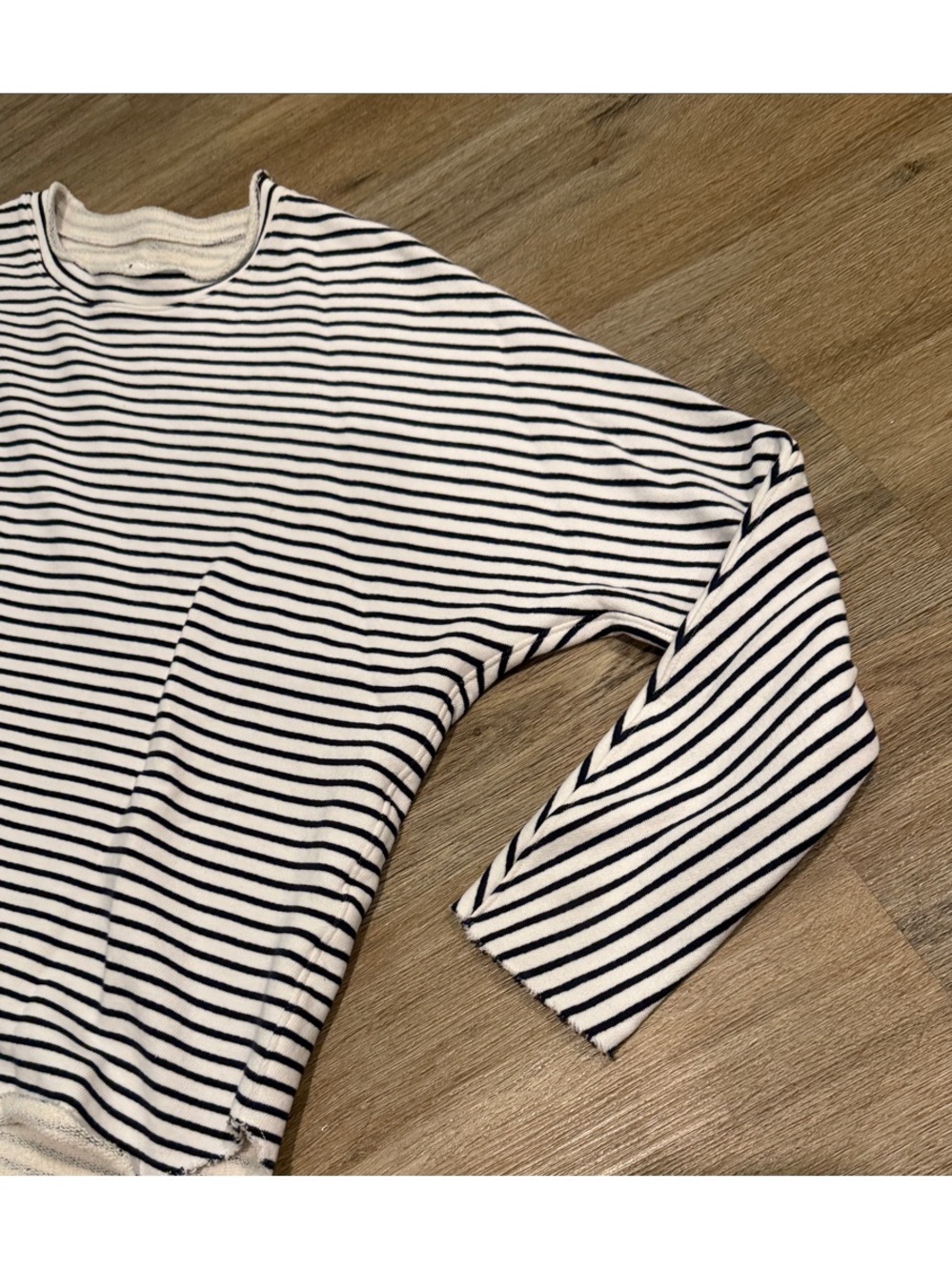 Frank & Eileen Navy and White Striped Roll Neck Long-Sleeve Pullover - Picture 5 of 11